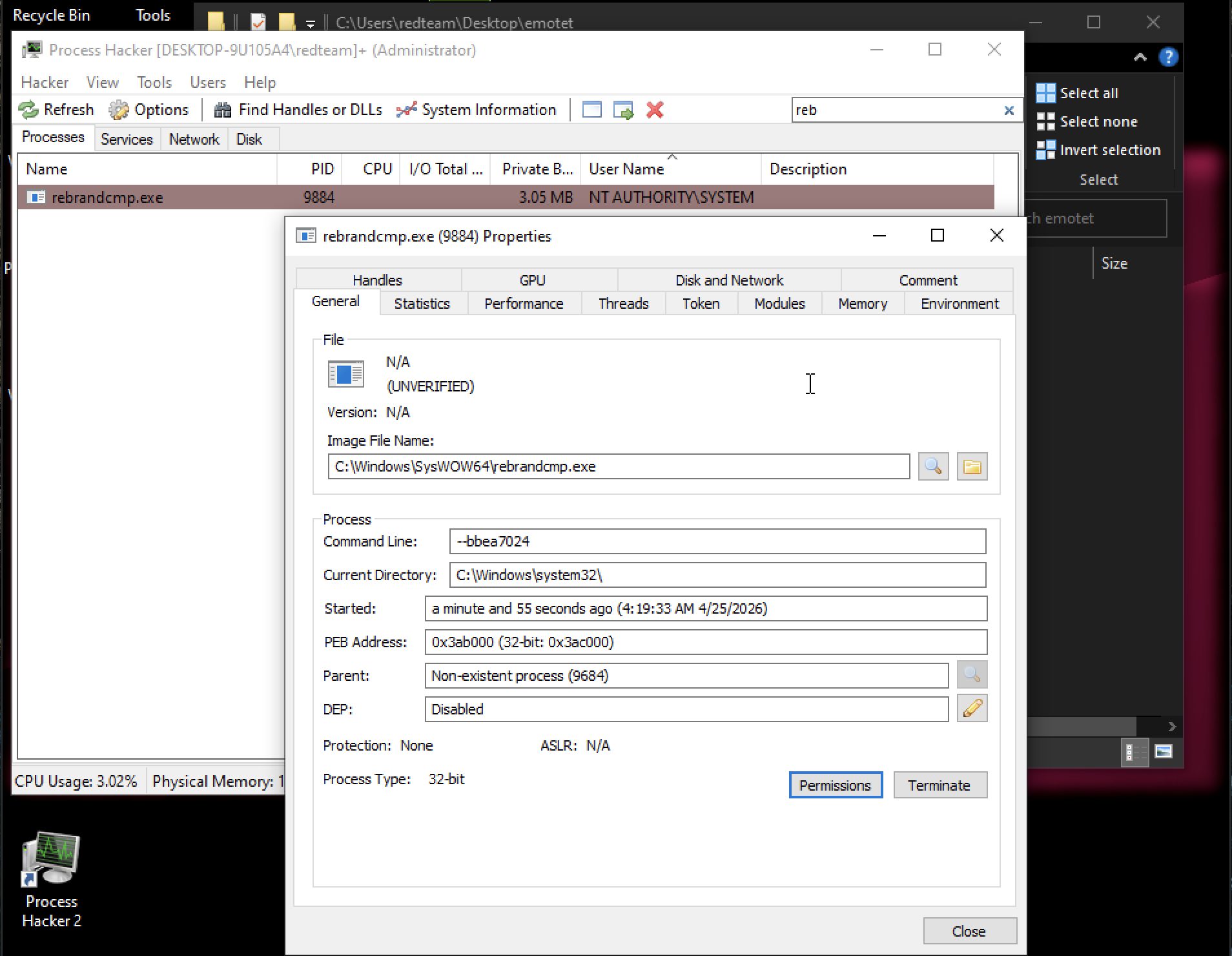 Deconstructing Emotet: Manual Memory Unpacking and Hook Analysis