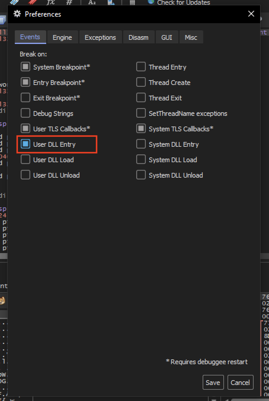 Fig 7 - Check dll entry