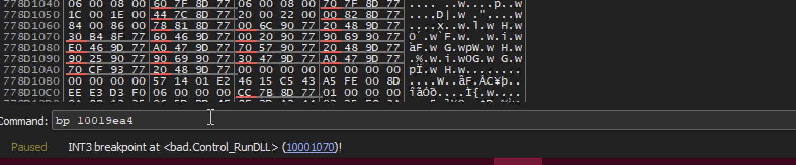 Fig 11 - breakpoint at 10019ea4