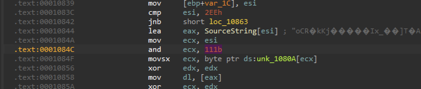 Fig 11 - Converting 7 to binaryis 111b