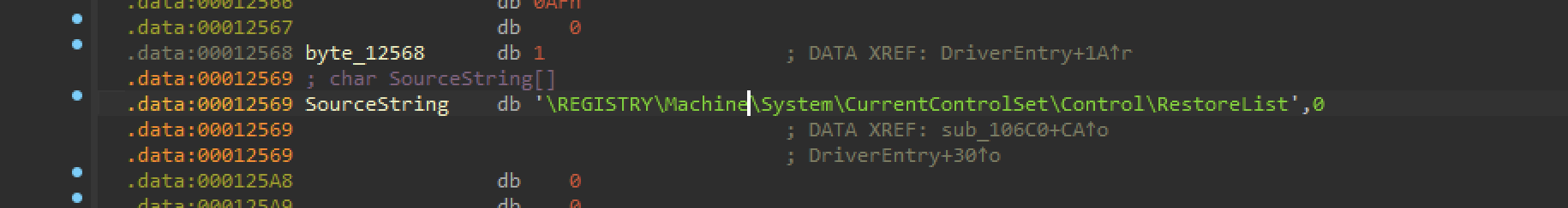 Fig 17 - Registry location