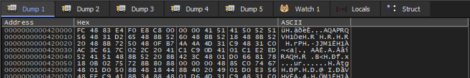 Fig 15 - starting of the opcode.