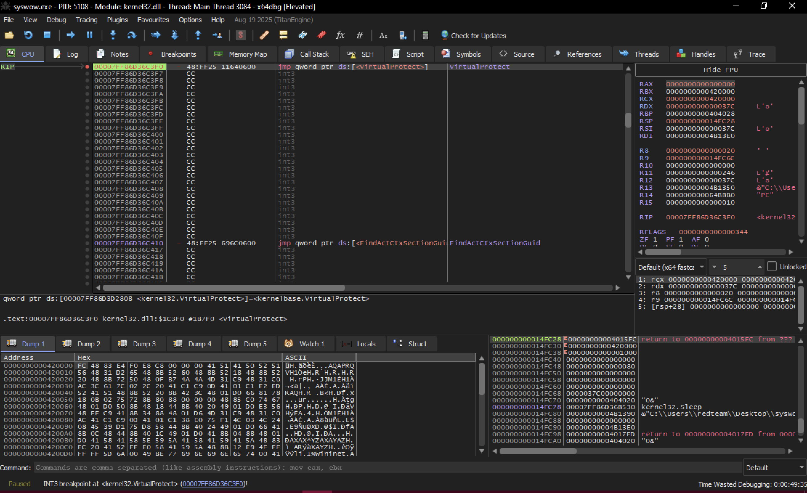 Fig 18 - VirtualProtect