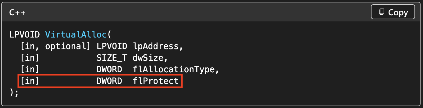 VirtualAlloc
